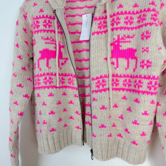 NWT American Eagle Elk Zip Up Hoodie Sweater Cropped Cardigan Size XS NEW - Picture 7 of 14